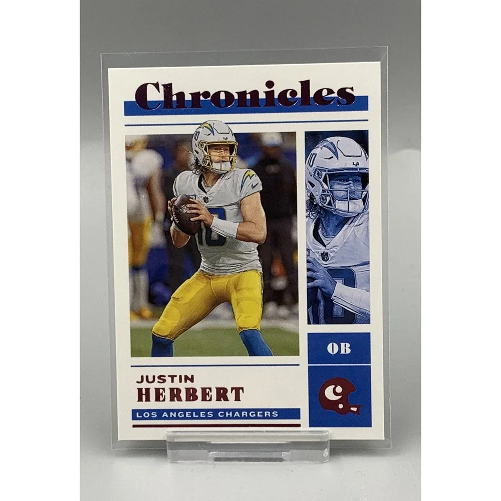 2022 Panini Chronicles Justin Herbert LA Chargers Pink‎ Parallel